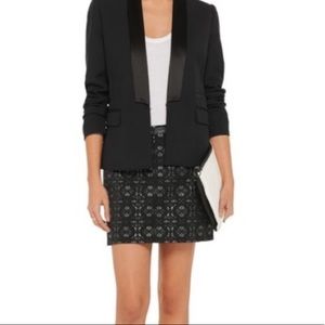 Maje Eblouie Metallic Jacquard Skirt EUC